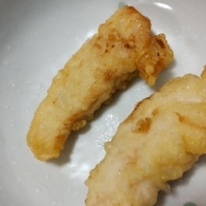 天ぷら粉と醤油でササミの鶏天☆